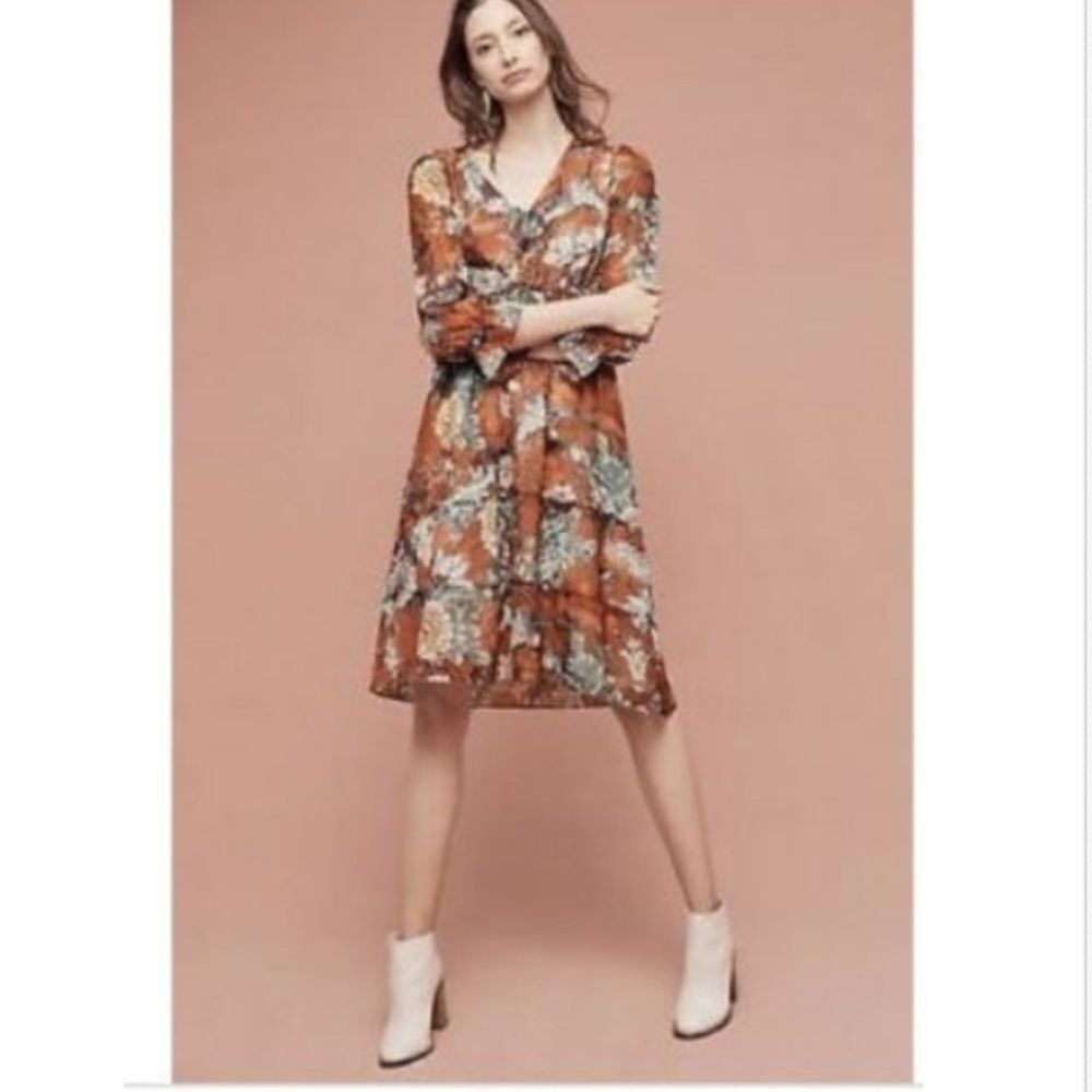HEMANT & NANDITA Peasant Dress NWT